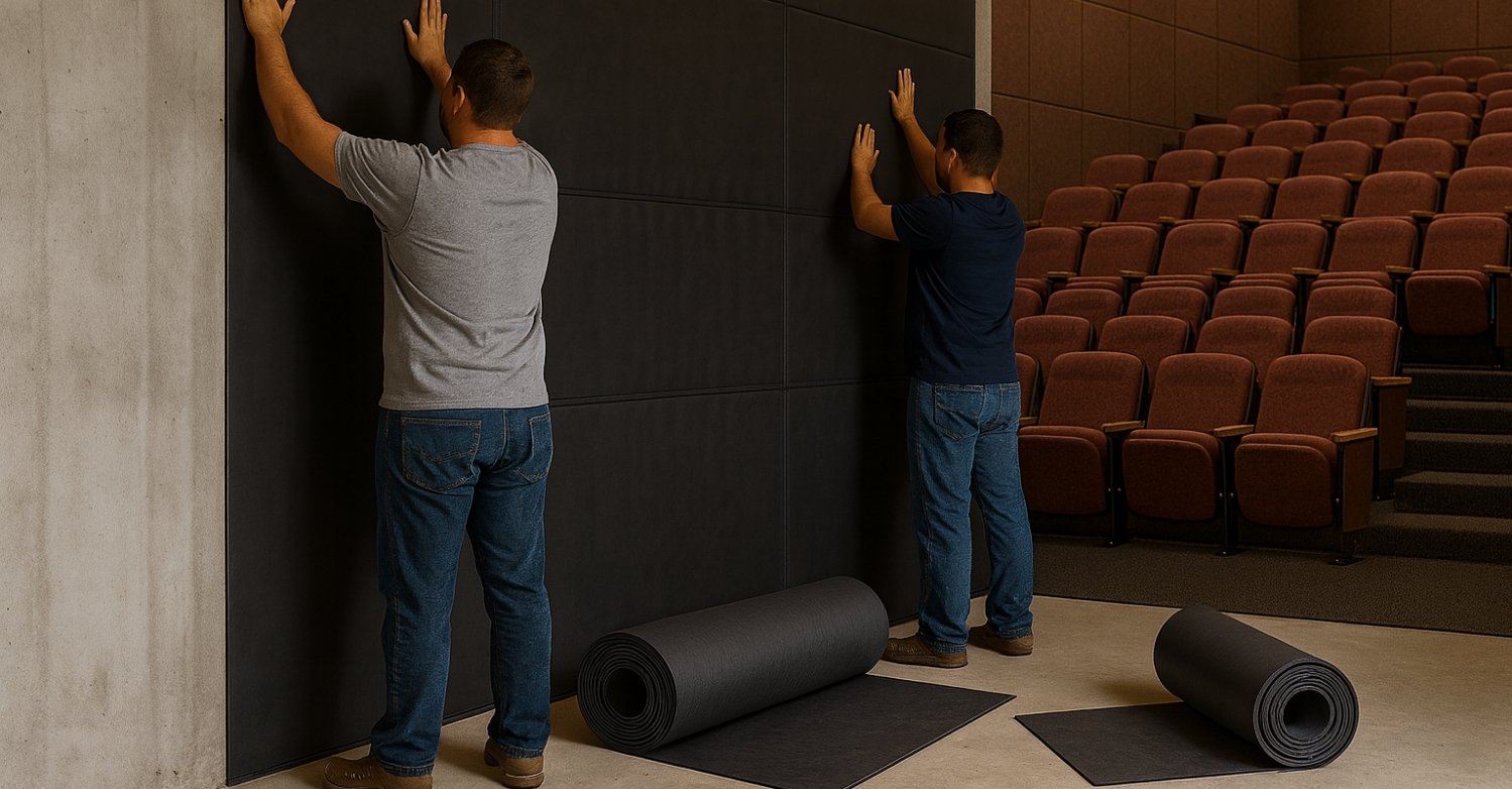 SoundBlanket MLV sound isolation membrane for cinema walls